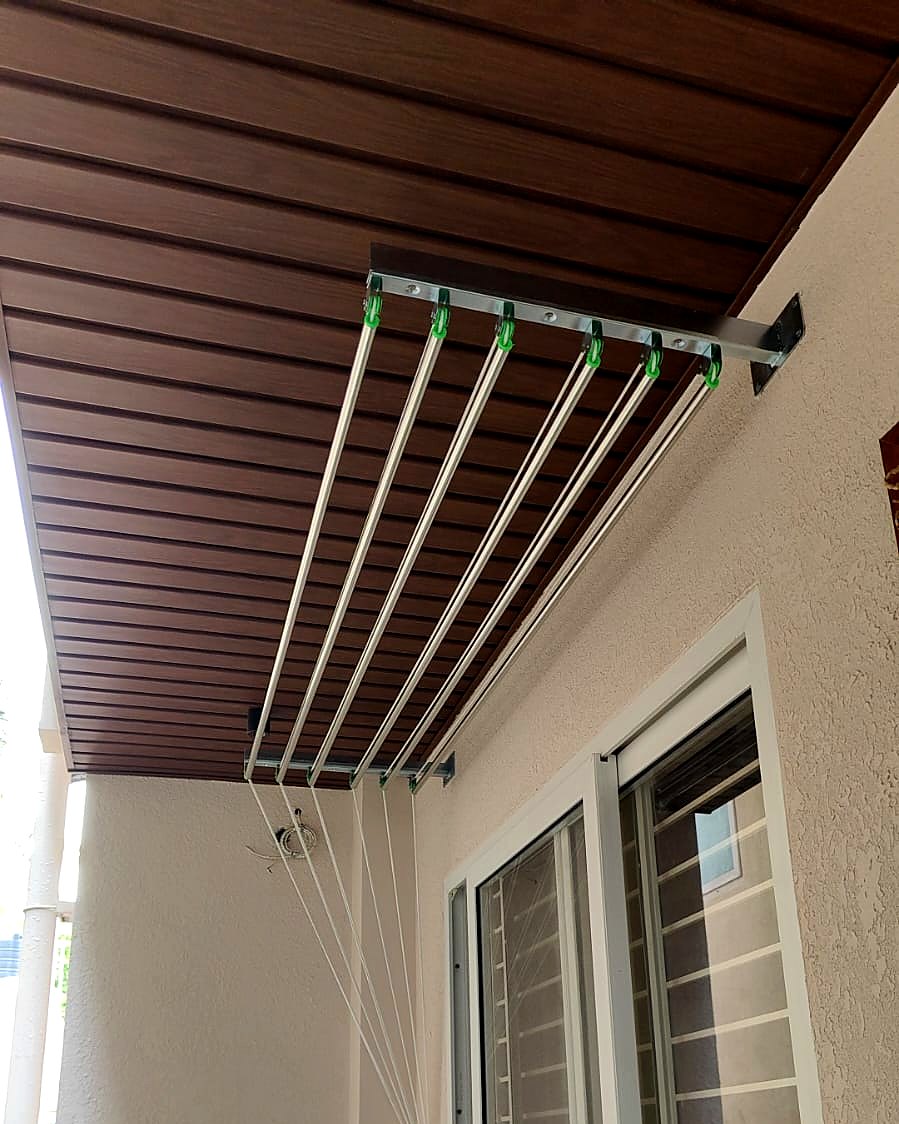 Pull and dry cloth hanger installed on a balcony, the kind we fit in Hebbal